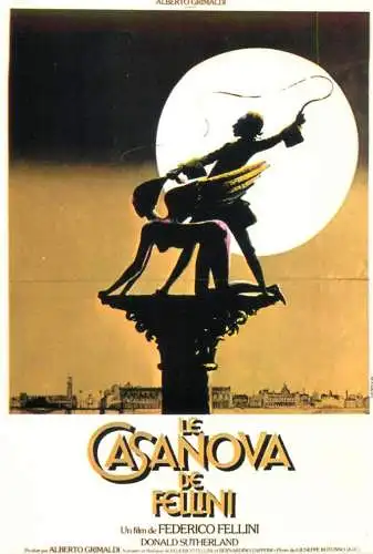 A5473 Cinema poster advertising postcard Le Casanova Donald Sutherland