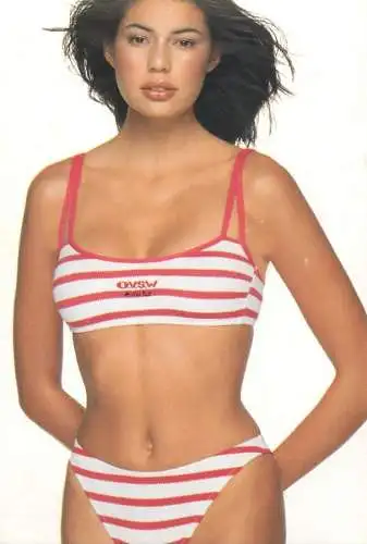 A5473 Intimo bathing suits fashion postcard Italy female beauty model