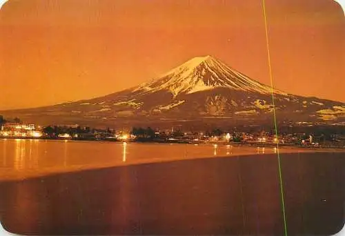 (L) Japan Mount Fuji alpine song card 7 x 10 cm