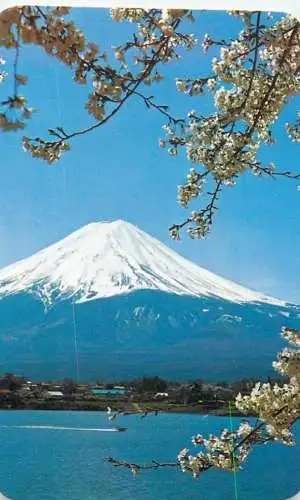 (L) Japan Mount Fuji alpine song card 7 x 10 cm