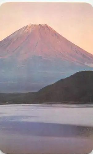 (L) Japan Mount Fuji alpine song card 7 x 10 cm