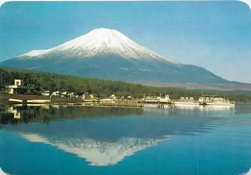 (L) Japan Mount Fuji alpine song card 7 x 10 cm