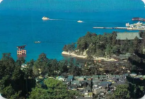 (L) Japan Miyajima-Hiroshima-Ondo song card 7 x 10 cm