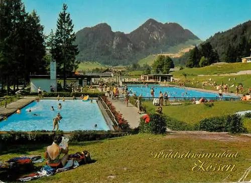 A5193 Austria Kossen in Tirol Waldschwimmbad