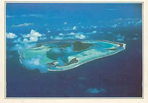 A5192 France Polynesie Maupiti vue aerienne
