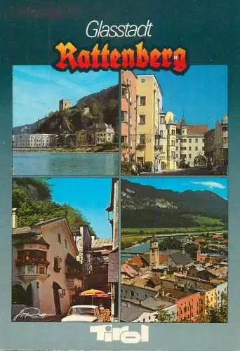 A5183 Austria Glasstadt Rattenberg in Tirol several sights