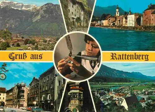 A5183 Austria Gruss aus Rattenberg in Tirol several views