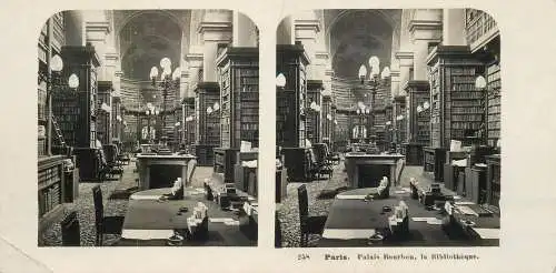 Photography Stereoscopes Side-by-side views Paris library 1904