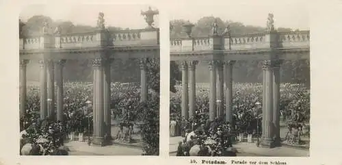 Photography Stereoscopes Side-by-side views Potsdam parade 1904