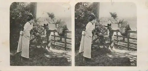 Photography Stereoscopes Side-by-side views women femmes
