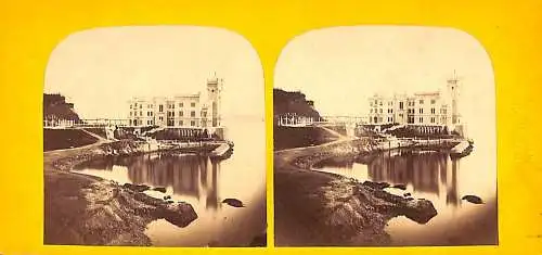 Photography Stereoscopes Side-by-side views Italy Miramar castle