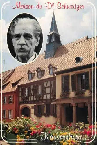 A5182 France Alsace Kaysersberg Maison du Dr. Schweitzer and portrait
