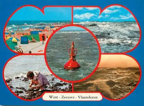 A5181 Netherlands Groeten uit West Zeewusch Vlaanderen multi view