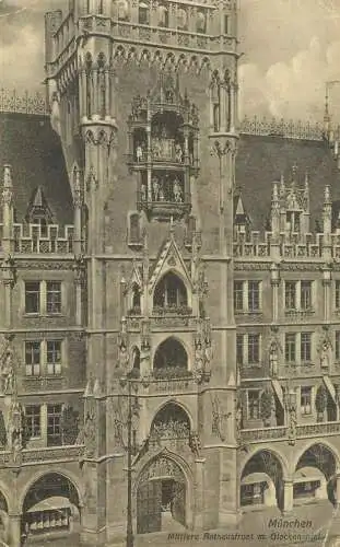 A5174 Germany Munchen Mittlere Rathausfront mit Glockenspiel