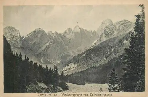 A5174 Italy Tarvis Wischbergruppe vom Kaltwassergraben