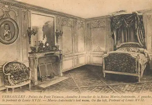 A5171 France Versailles Palais du Petit Trianon chambre a coucher de Marie Antoinette
