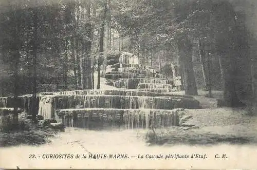 A5171 France Haute Marne La Cascade Petrifiante d'Etuf