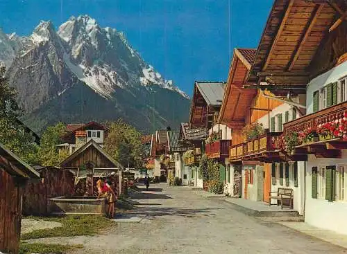 A5165 Germany Garmisch-Partenkirchen Fruhlingstrasse geg Zugspitzgruppe