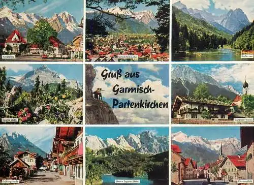 A5165 Germany Gruss aus Garmisch-Partenkirchen multi view