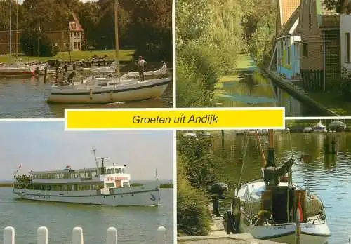 A5164 Netherlands Groeten uit Andijk multi view