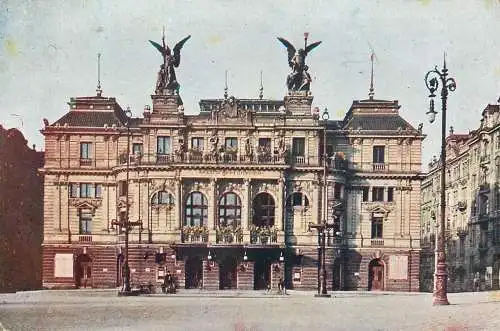 A5369 Praha Prague theatre municipal ( unstick back damage )