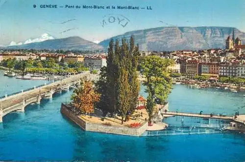 A5369 Geneve  pont du Mont-Blanc 1937