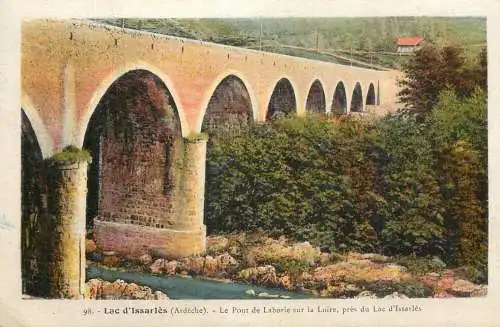 A5368 Lac d`Issarles le pont Laborie sur la Loire