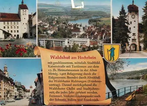A5143 Germany Waldshut am Hochrhein multi view souvenir