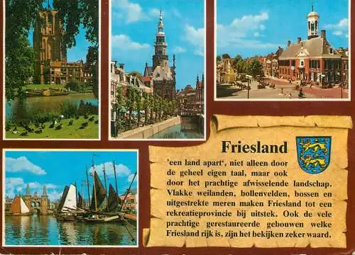 A5141 Netherlands Friesland multi view souvenir