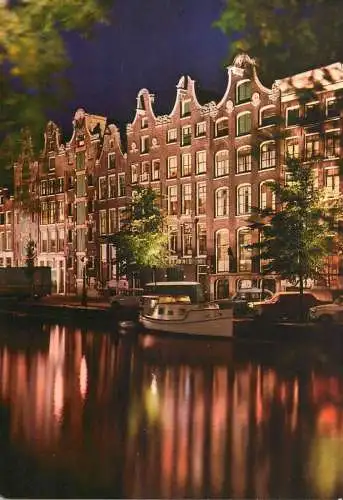 A5138 Netherlands Amsterdam Prinsengracht night view