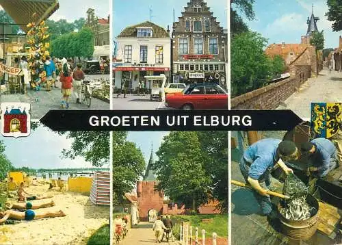 A5135 Netherlands Groeten uit Elburg multi view