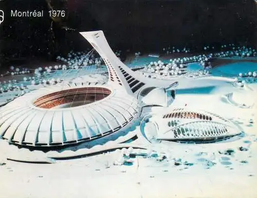 A5135 Canada Montreal 1976  - maquette of the Olympic Park