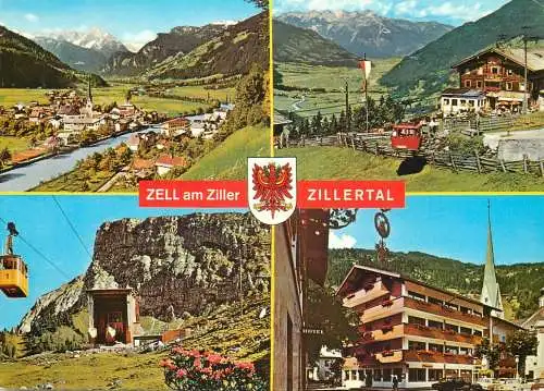 A5108 Austria Gruss aus Zell am Ziller - Zillertal several views