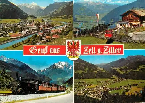 A5108 Austria Gruss aus Zell am Ziller - Zillertal multi view