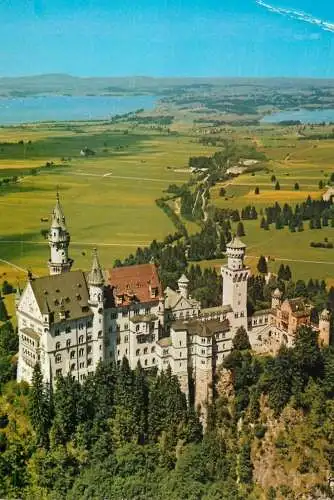 A5089 Germany Konigschloss Neuschwanstein aerial view
