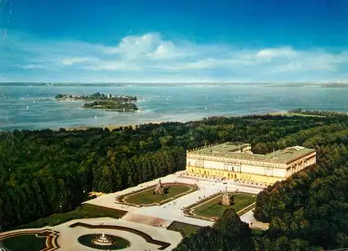 A5088 Germany Konigschloss Herrenchiemsee mit Kraut und Fraueninsel general view