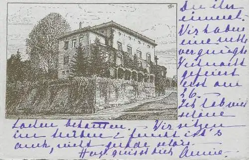 A5360 Schweiz Postkarte 1907