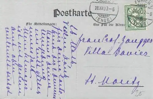 A5360 Schweiz Postkarte 1907