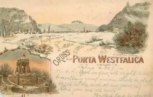 A5360 Porta Westfalica litho