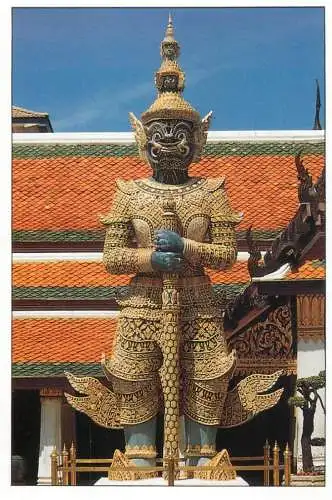 A5359 Thailand the demon gate guardian in the emerald Buddha temple Bangkok