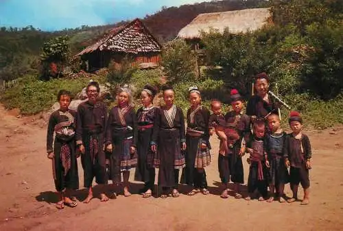 A5350 Thailand village of the Meno Hill Tribe on Doi Puc, Chiengmai