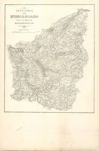 A5350 Republica di San Marino map postcard