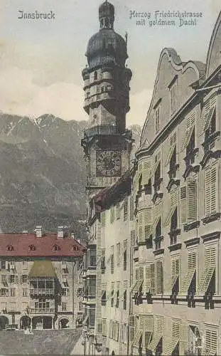 A5333 Innsbruck Herzog Friedrichstrasse mit goldenem Dachl