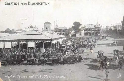 A5332 Bloemfontein market square and club