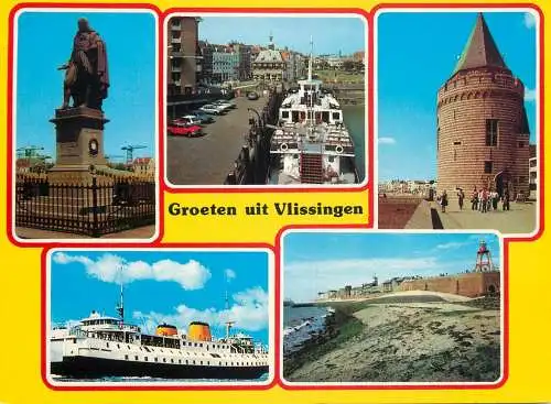 A5087 Netherlands Groeten uit Vlissingen multi view