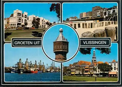 A5087 Netherlands Groeten uit Vlissingen several views