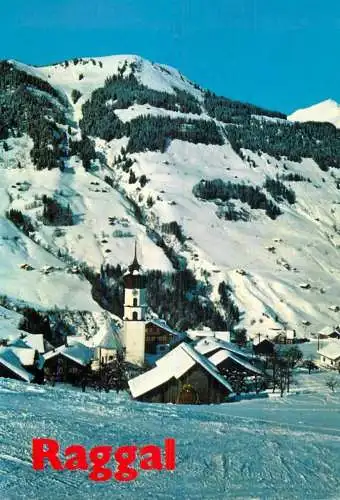 A5084 Austria Raggal Gr. Walsertal Vorarlberg church winter view