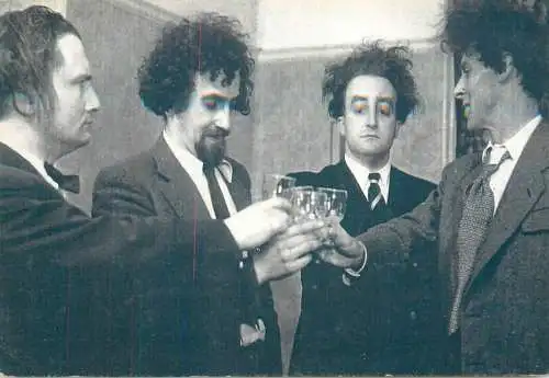 A5305 Nostalgia Postcard - The Goons - Michael Bentine, Harry Secombe, Spike Milligan and Peter Seller