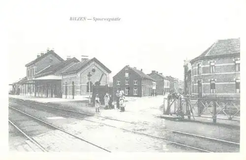 A5305 Bilzen railway station modern repro card