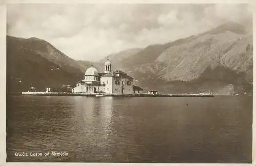 A5327 Montenegro Church of Our Lady of the Rock 1929